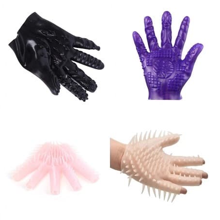 Gants pour plaisir sexuel en silicone, jouets érotiques sextoy