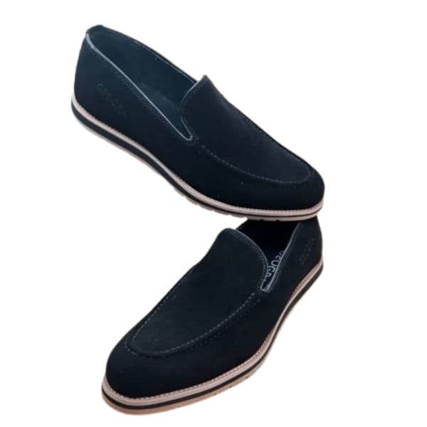 Chaussures, Mocassin en Daim et en Cuir pour Homme