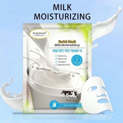Masque Facial PUQIANNA Hydratant au Lait 25ml