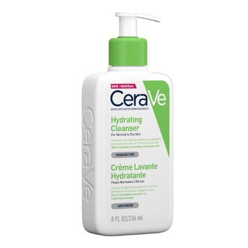 CERAVE Crème Lavante Hydratante aux 3 ceramides essentiels et à l’acide hyaluronique 236ML