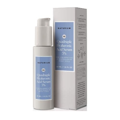 Sérum à l'acide hyaluronique quadruple 5% pour la peau NATURIUM 30ml