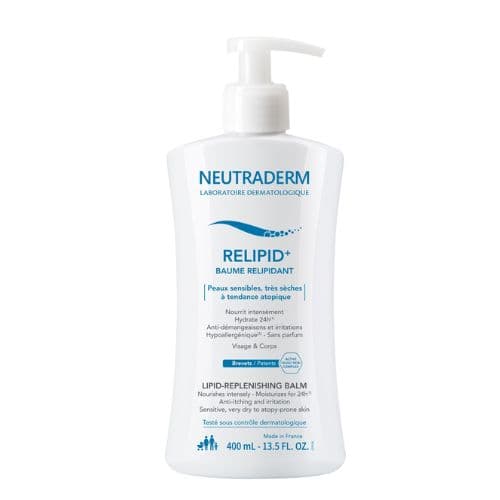 Baume relipidant pour peaux sensibles, très sèches à tendance atopique Relipid+ NEUTRADERM 400ml