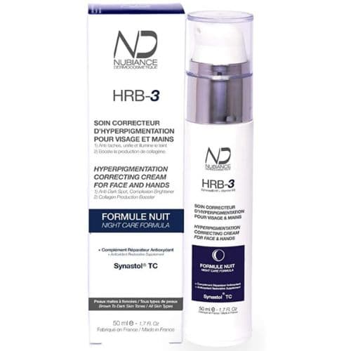 Soin Correcteur d'Hyperpigmentation Nuit pour les peaux nubiennes, mates et métissées HRB-3 NUBIANCE 30ml