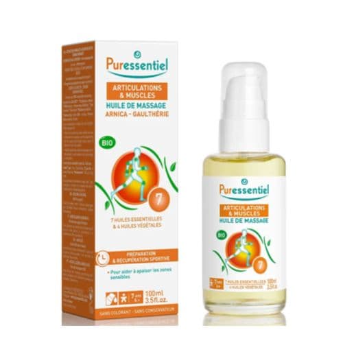Huile de massage bio pour l'Effort musculaire PURESSENTIEL 100ml