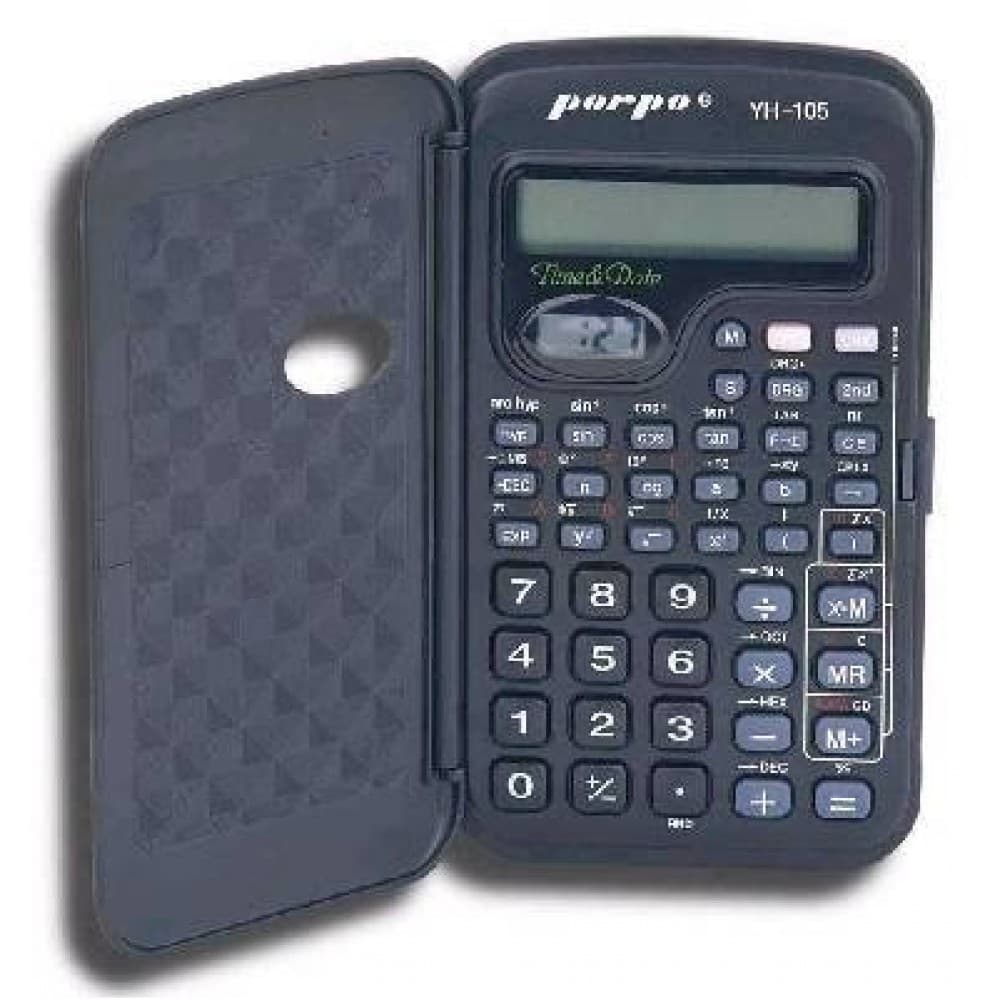 Mini Calculatrice Scientifique Porpo Modèle YH-105 avec Housse de Protection