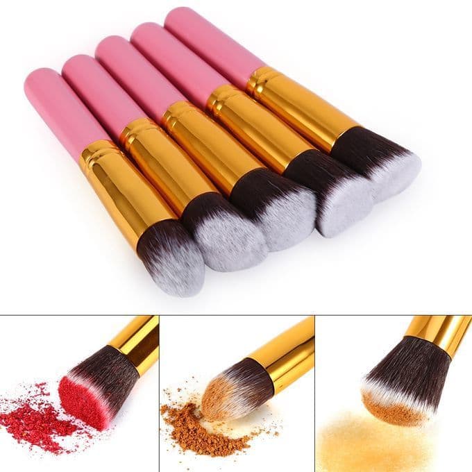 Pinceaux de Maquillage Synthétiques 10 Pièces