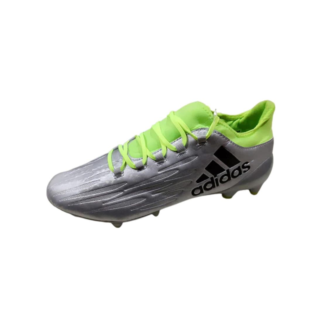 Godasse de Football Adidas X 16.1 FG Gris/Vert Chaussures de Foot
