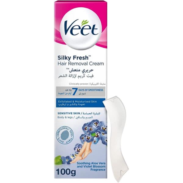 Veet Silky Fresh Crème Dépilatoire Peaux Sensibles 100ml