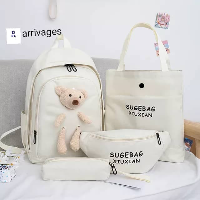 Ensemble de Sacs Casual avec Ours 4 Pièces