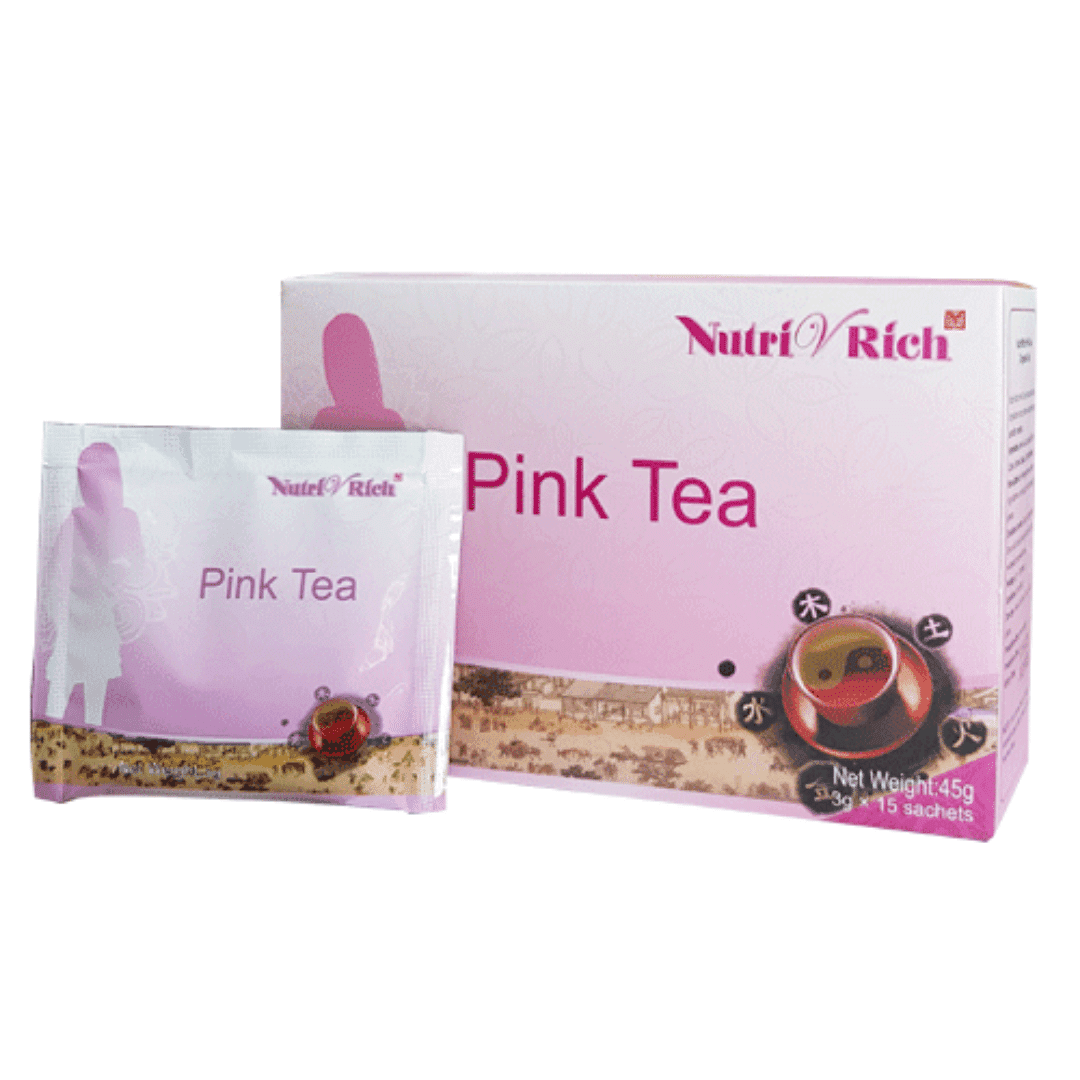 Longrich Pink Tea, Thé amincissant Rose, 15 sachets 45g