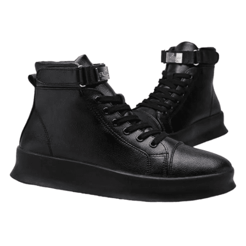 Chaussures Montantes Chics en Cuir Homme