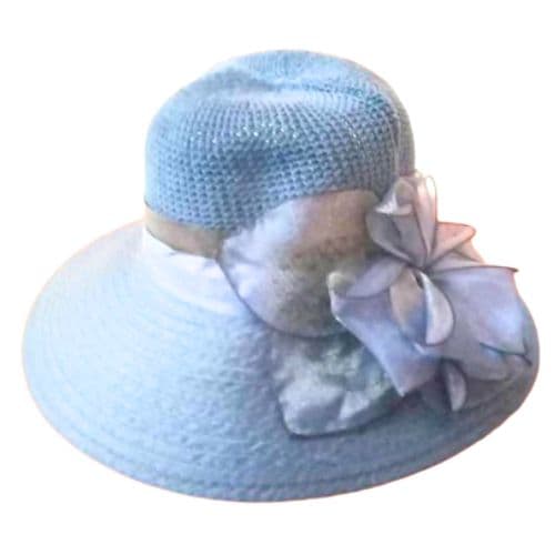 Chapeau Spécial Mariage pour Femme Bleu Ciel