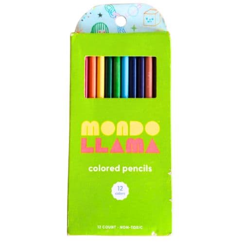 Crayon de 12 Couleurs Non Toxiques MONDO LLAMA