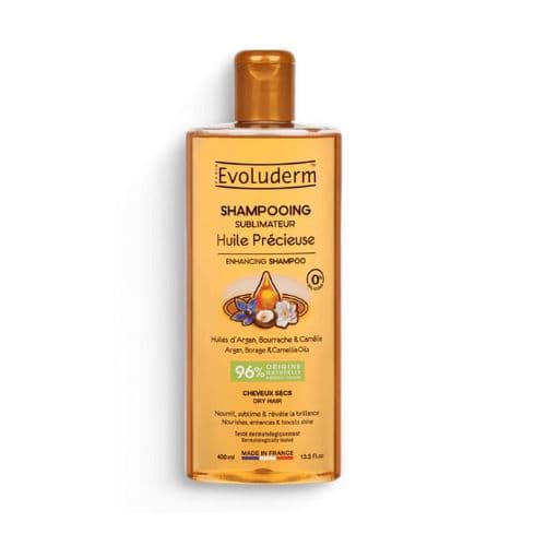 Evoluderm Shampooing Cheveux Sublimateur Huile Précieuse 400 ml