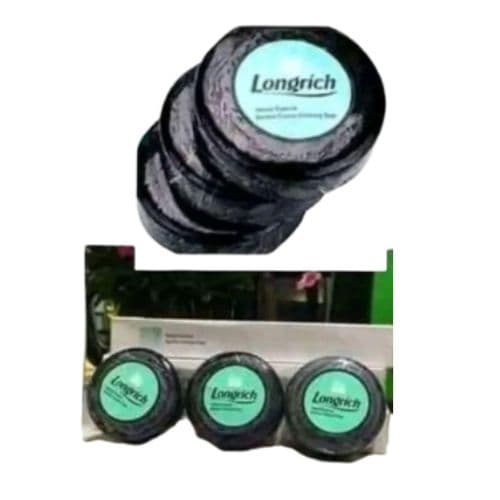 Savon Noir Longrich au Charbon de Bambou 3x100g