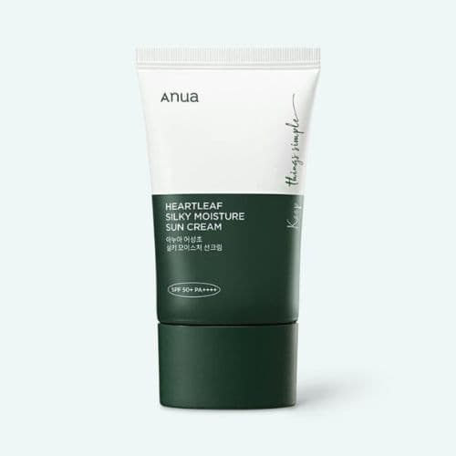 Crème solaire hydratante soyeuse SPF50+ Anua Heartleaf 50 ml
