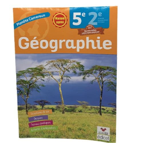 Livre Scolaire De Géographie Planète Cameroun 5e