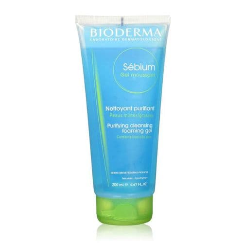 Gel Moussant Nettoyant Purifiant Peaux Grasses Sébium BIODERMA 200ml