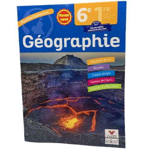 Livre Scolaire De Géographie Planète Cameroun 6e