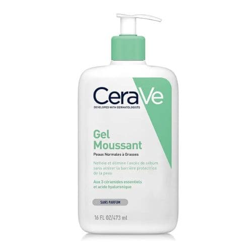 CERAVE GEL MOUSSANT aux 3 ceramides essentiels et à l'acide hyaluronique 473ML