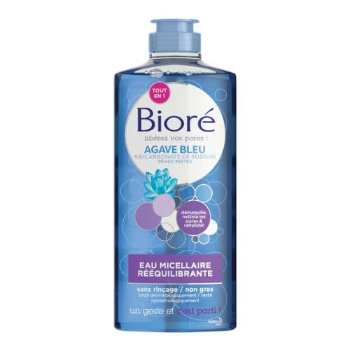 Eau micellaire rééquilibrante à l’agave bleu BIORE 200ml