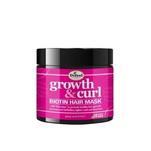 Masque capillaire croissance et boucles à la biotine Growth & Curl DIFEEL 340g