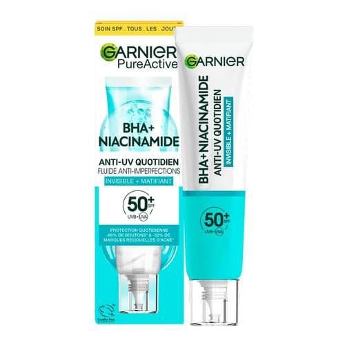 Crème solaire Anti-UV quotidien matifiant BHA et NIACINAMIDE GARNIER 40ml