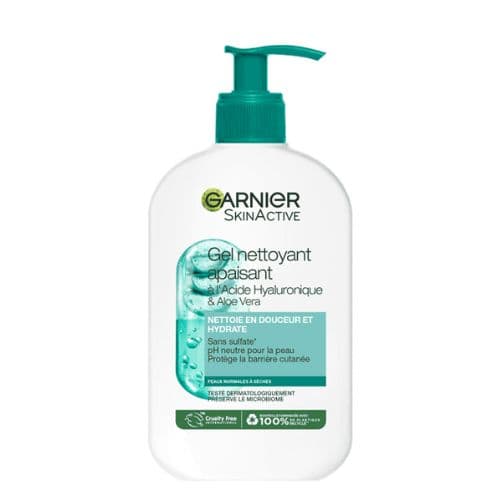 Gel Nettoyant Apaisant à l’Aloe Vera GARNIER 250ml