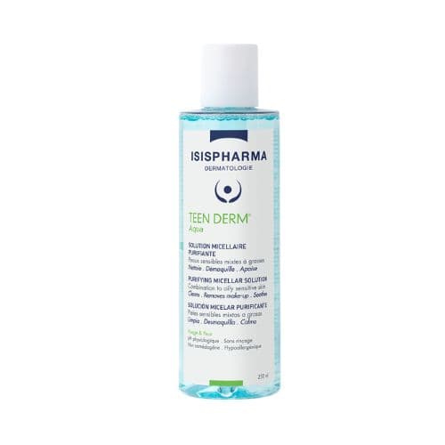 Solution micellaire purifiante pour Peaux grasses à imperfections Teen Derm A-PURE ISISPHARMA 250ml