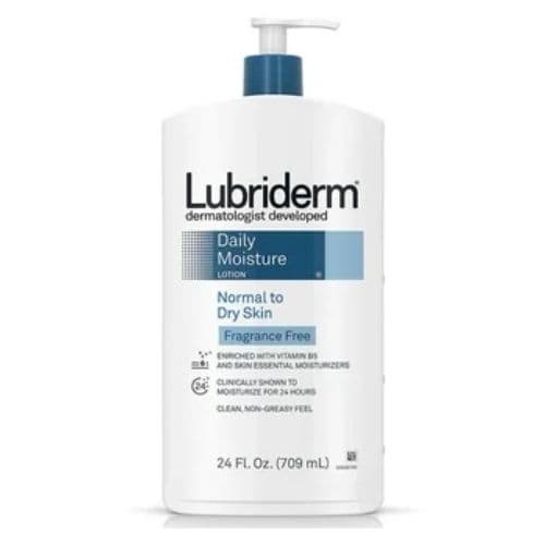 Lotion hydratante quotidienne pour régénérer et hydrater les peaux sèches LUBRIDERM 709ml
