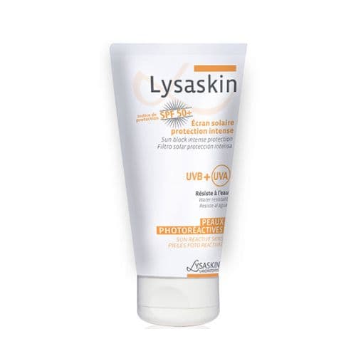 crème solaire SPF50+ pour peaux claires et sujettes aux intolérances solaires LYSASKIN 40ml