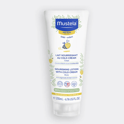 Lait nourrissant au Cold Cream à la cire d'abeille BIO MUSTELA 200 ml
