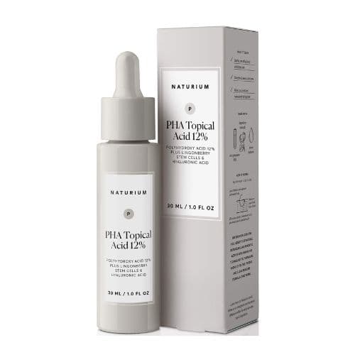 Soin anti-âge à l'acide topique PHA 12 % pour la peau NATURIUM 30ml