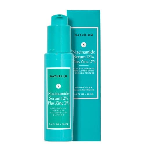 Sérum à l'acide niacinamide 12% + zinc 2% pour la peau NATURIUM 30ml