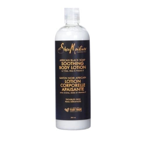 Lotion corporelle apaisante au savon noir africain SHEA MOISTURE 384ml
