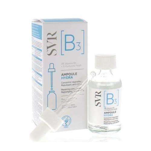 Sérum ultra-concentré en vitamine B3 et en acides hyaluroniques Ampoule Hydra B3 SVR 30ml