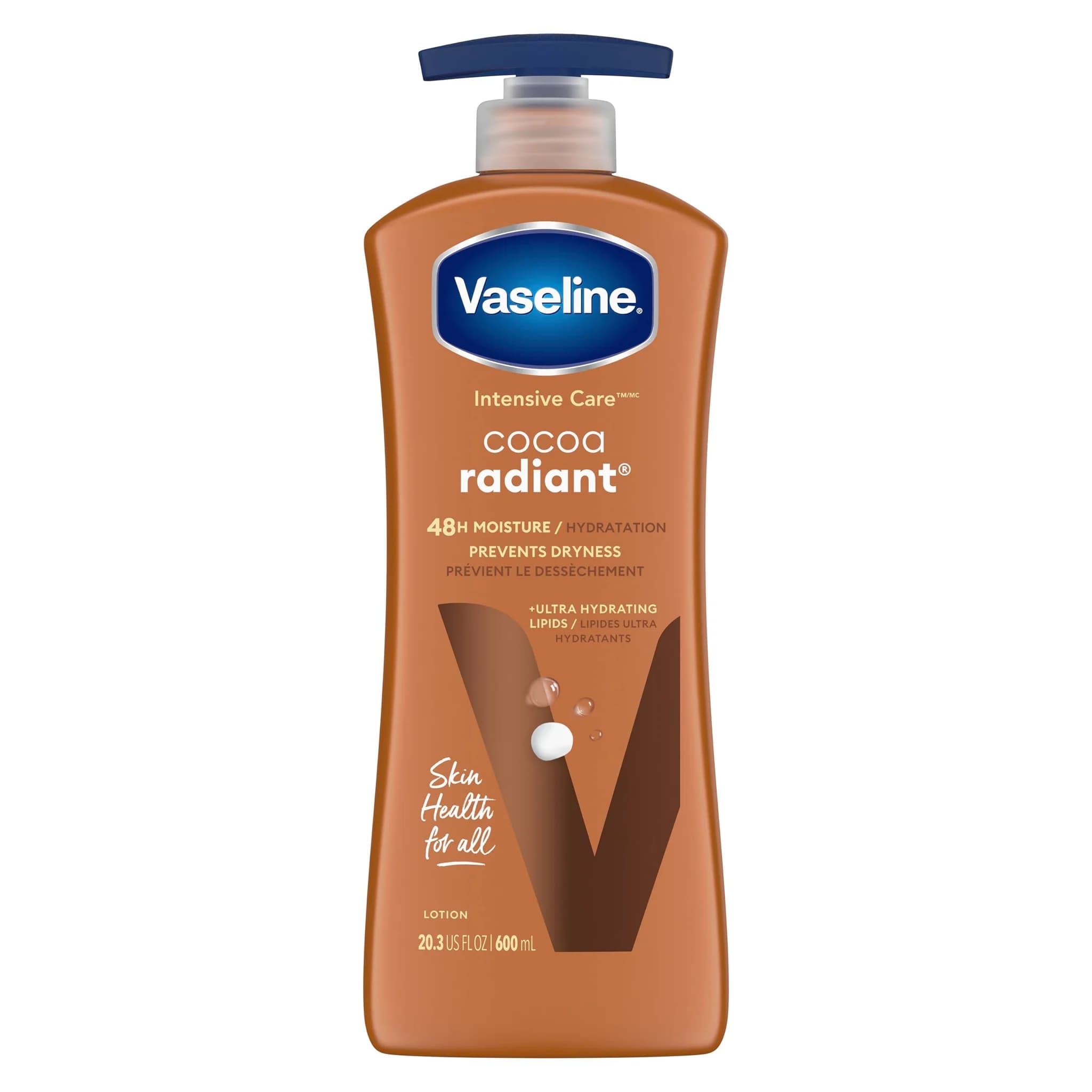 Lotion corporelle VASELINE intense care cocoa radiant 600ml