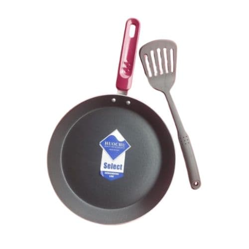 Poêle antiadhésive accompagnée d'une spatule Huochu Select