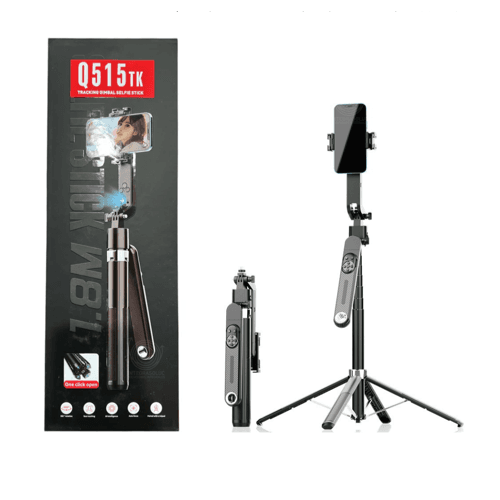 stabilisateur de téléphone Q515TK de type perche à selfie avec suivi automatique